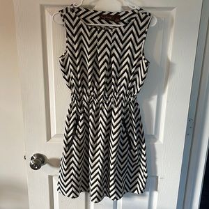 Chevron Party Dress with Pockets ✨